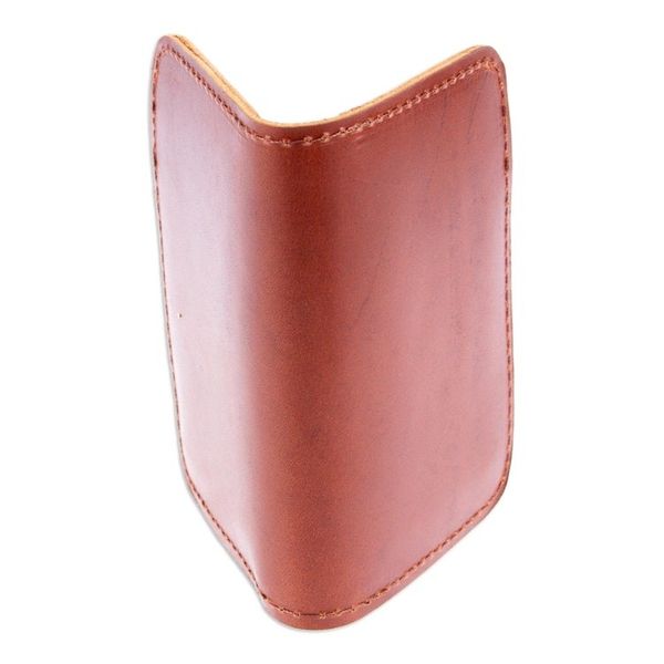 Alternate image for Brown Leather Card Wallet with Six Compartments Brown Wealth