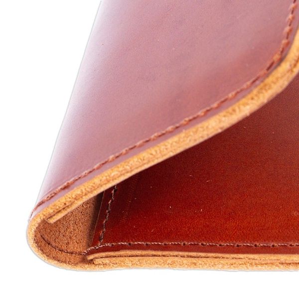 Alternate image for Brown Leather Card Wallet with Six Compartments Brown Wealth