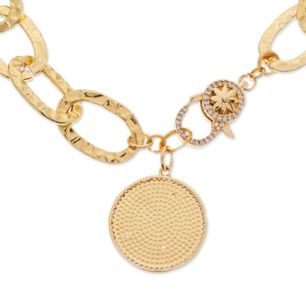 Alternate image for 24k Gold-Plated Cubic Zirconia Leo Pendant Necklace Leo Born