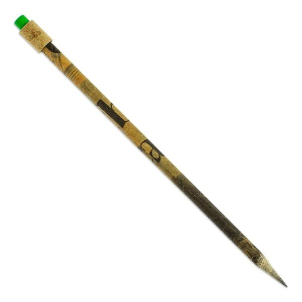 Alternate image for Vintage Handmade Recycled Paper Pencil with Green Eraser News of Yesterday