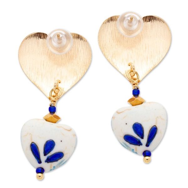 Alternate image for Floral Howlite and 14k Gold-Accented Curated Gift Set Flourishing Intuition