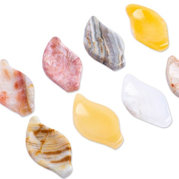 Alternate image for Set of 2 Reclaimed Marble Stress-Relieving Stones Dream Arrows