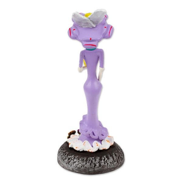 Alternate image for Handcrafted Floral Lavender Catrina Sculpture on Floral Base The Glorious Catrina