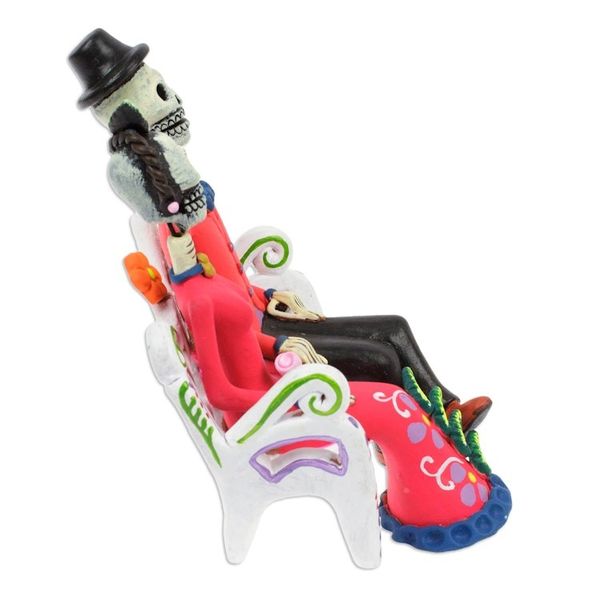 Alternate image for Painted Romantic Classic Catrin Couple Ceramic Sculpture Catrin Honeymoon