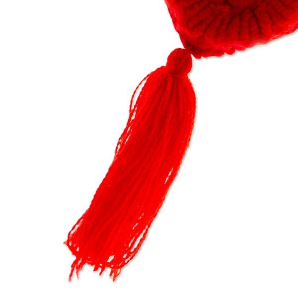 Alternate image for Candy Apple Wool Felt Ornament with Cotton Embroidery Little Candy Apple Heart