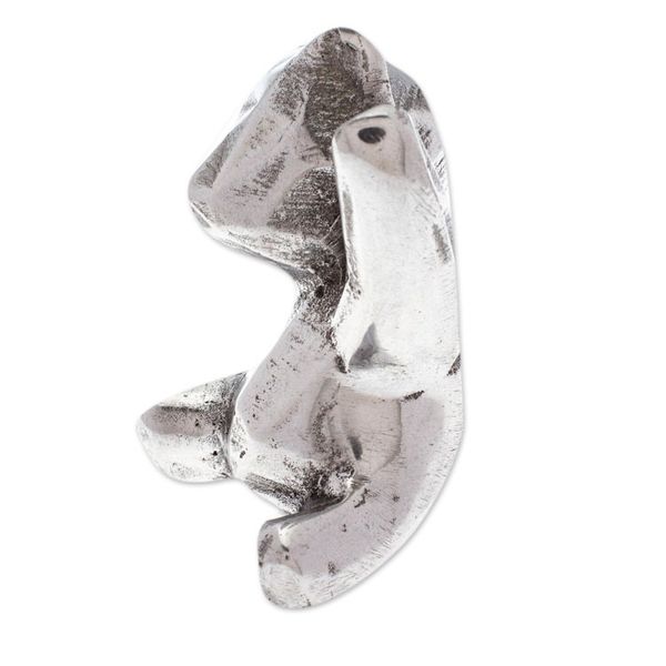 Alternate image for Polished Abstrac Pewter Bear Ring Holder from Mexico Abstract Teddy