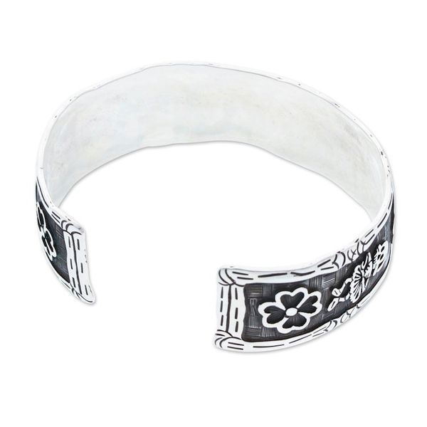 Alternate image for Day of the Dead-Themed Sterling Silver Cuff Bracelet Underworld Festival