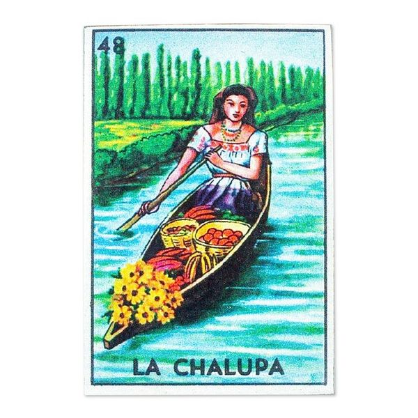 Alternate image for Mexican Decoupage Wood Magnet with Nature-Themed Decoupage Mexican Rivers