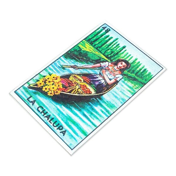 Alternate image for Mexican Decoupage Wood Magnet with Nature-Themed Decoupage Mexican Rivers