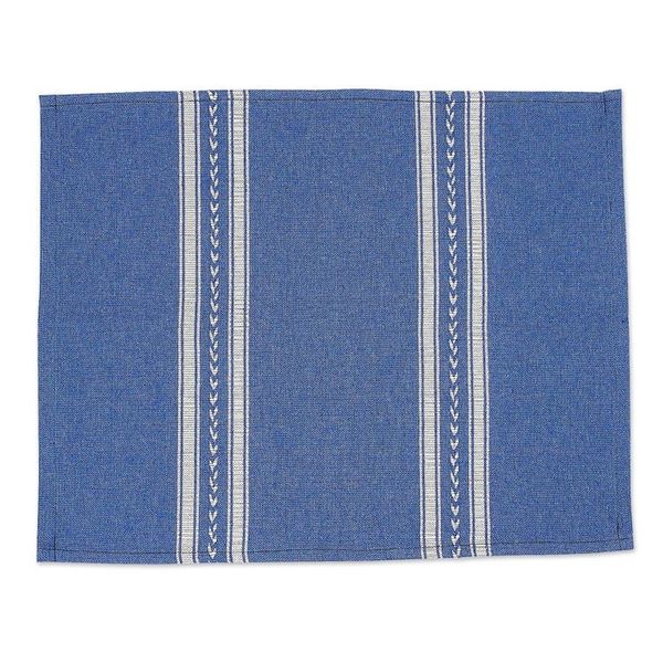 Alternate image for Blue White Hand-Woven Zapotec Cotton Placemat from Mexico Magical Blue