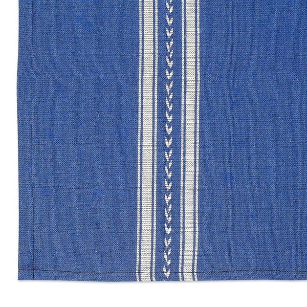 Alternate image for Blue White Hand-Woven Zapotec Cotton Placemat from Mexico Magical Blue