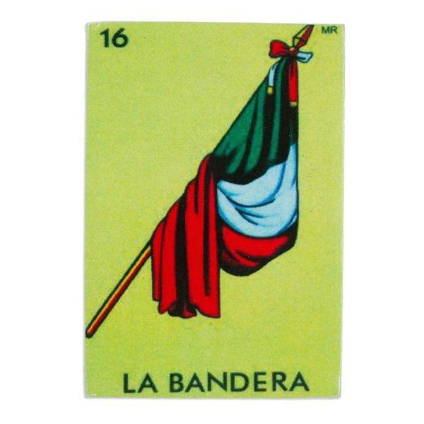 Alternate image for Mexican Wood Magnet with Mexican Flag Decoupage Mexican Pride