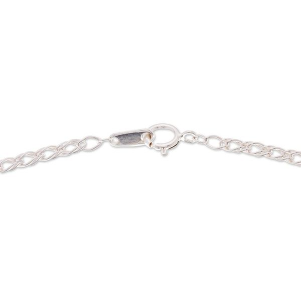 Alternate image for Round Natural Daisy Pendant Necklace from Mexico Daisy Luck