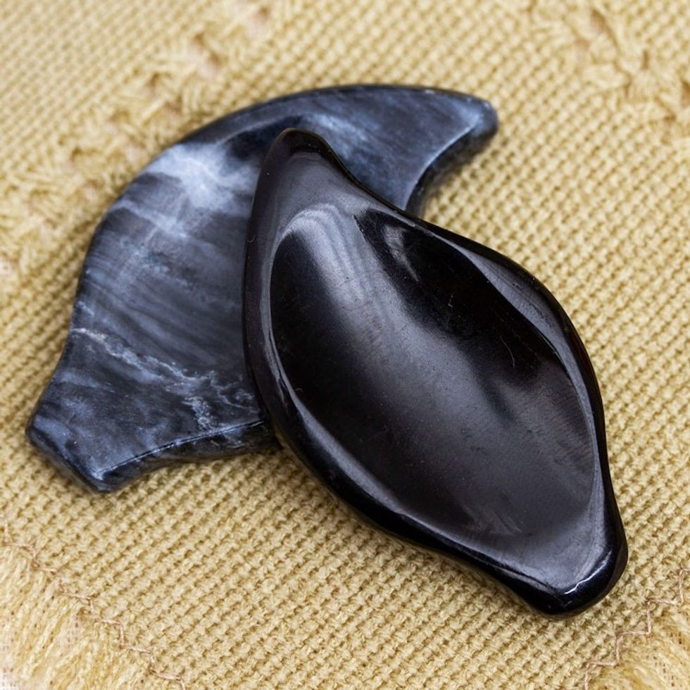 White Marble Stone Handcrafted in Mexico 'Purity Amulet'