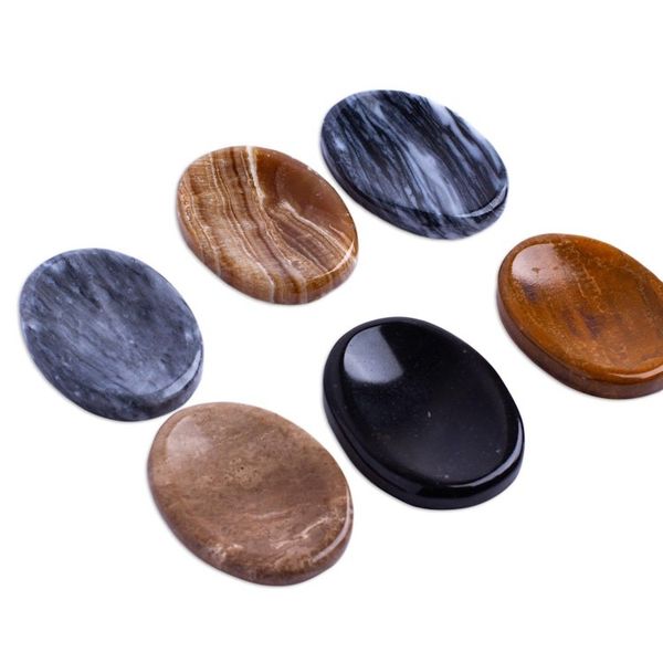 Alternate image for Handcrafted Oval Stones Pair Serenity Amulet