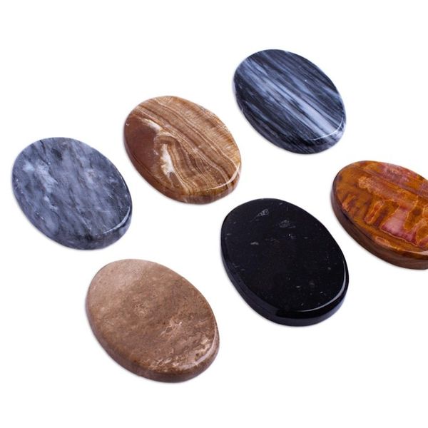 Alternate image for Handcrafted Oval Stones Pair Serenity Amulet