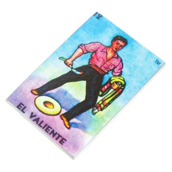 Alternate image for Mexican Wood Magnet with Traditional Decoupage Courageous Manhood