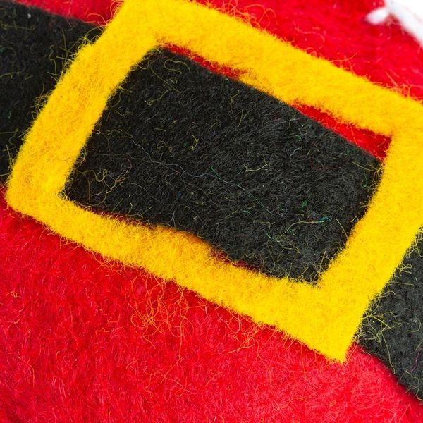 Alternate image for Mexican Christmas Ornament Handcrafted from Felt Festive Santa