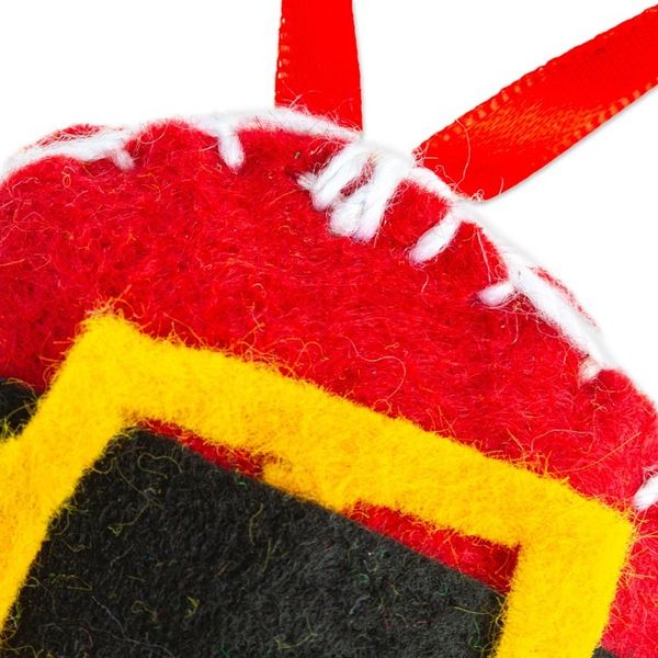 Alternate image for Mexican Christmas Ornament Handcrafted from Felt Festive Santa