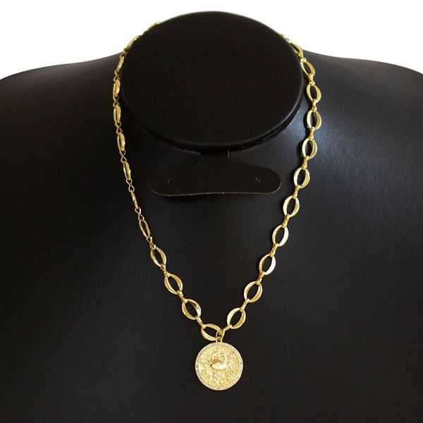 Alternate image for 24k Gold-Plated Cubic Zirconia Cancer Sign Pendant Necklace Cancer Born