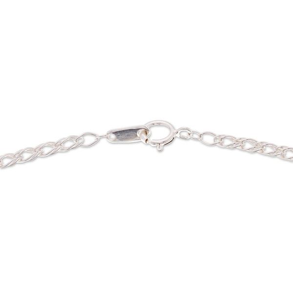 Alternate image for Heart-Shaped Natural Flower Pendant Necklace from Mexico Crown Heart