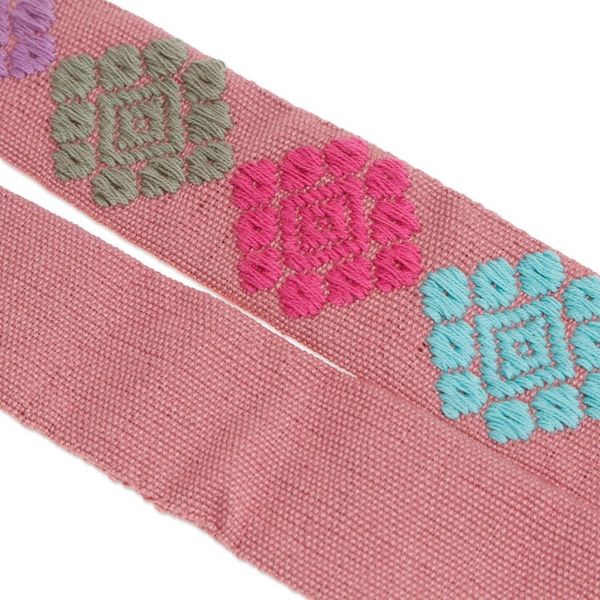 Alternate image for Pair of Handloomed Cotton Bookmarks in a Pink Base Hue Pink Allies
