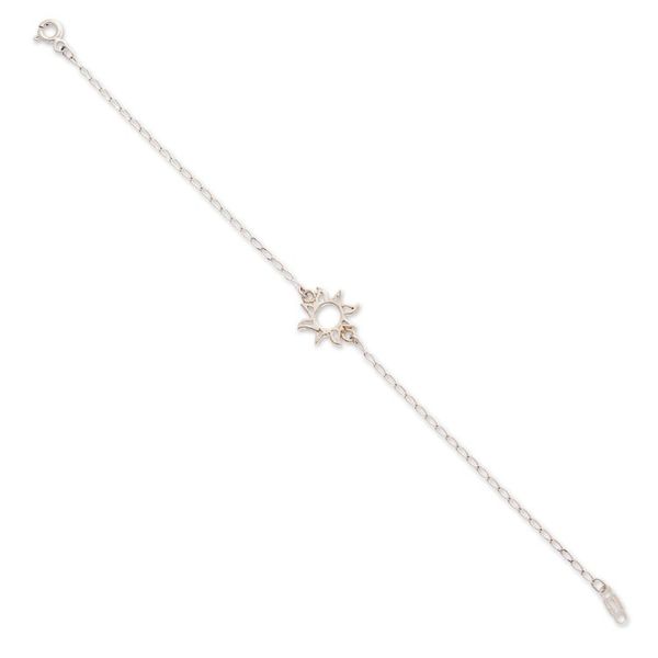 Alternate image for High-Polished Sun-Themed Sterling Silver Pendant Bracelet Immortal Sun