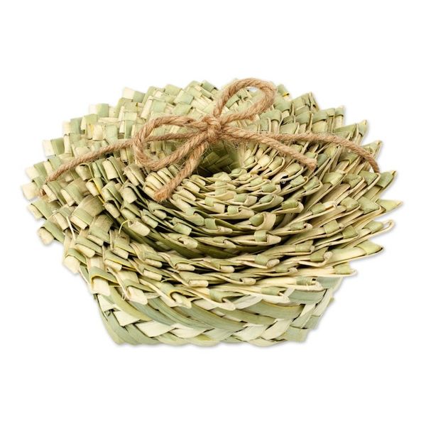 Alternate image for Set of 10 Handcrafted Star Natural Fiber Nesting Baskets Convenient Stars