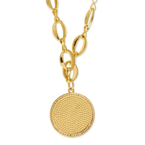 Alternate image for 24k Gold-Plated Cubic Zirconia Gemini Sign Pendant Necklace Gemini Born