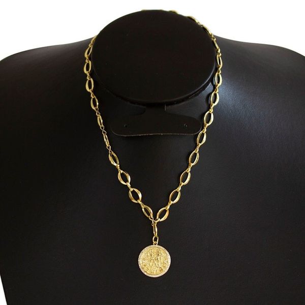 Alternate image for 24k Gold-Plated Cubic Zirconia Gemini Sign Pendant Necklace Gemini Born