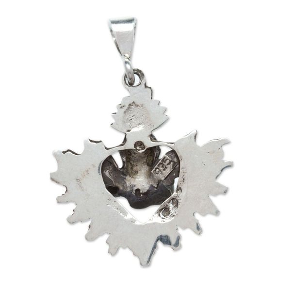 Alternate image for Religious Cherub-Themed Sterling Silver Pendant from Mexico Cherubs Glory