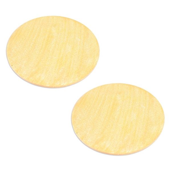 Alternate image for Pair of Artisan Crafted Wood Decoupage Coasters from Mexico Feline Halloween