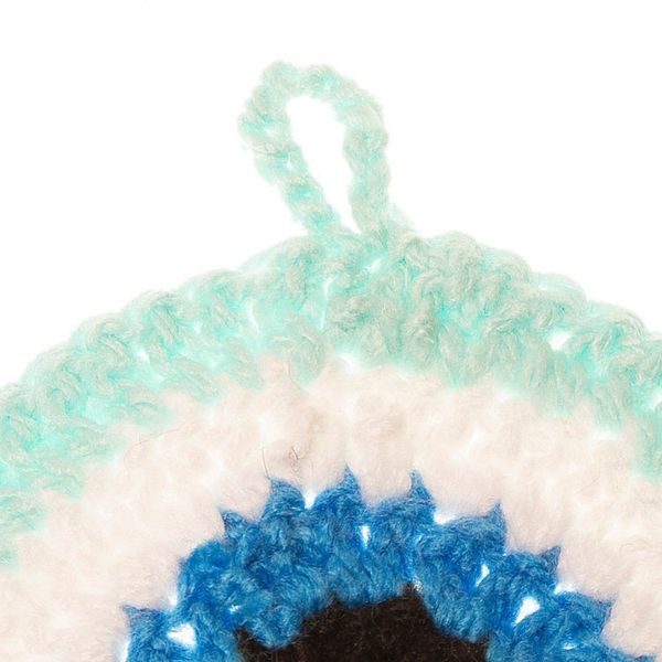 Alternate image for Handmade Evil Eye Talisman from Mexico See No Evil in Aqua