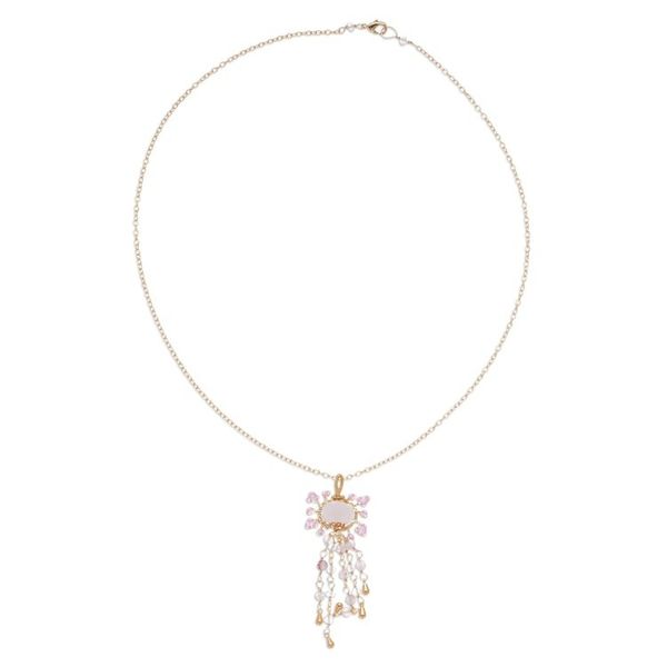 Alternate image for Multi-Gemstone Pendant Necklace with Gold-Plated Chain Absolute Hope