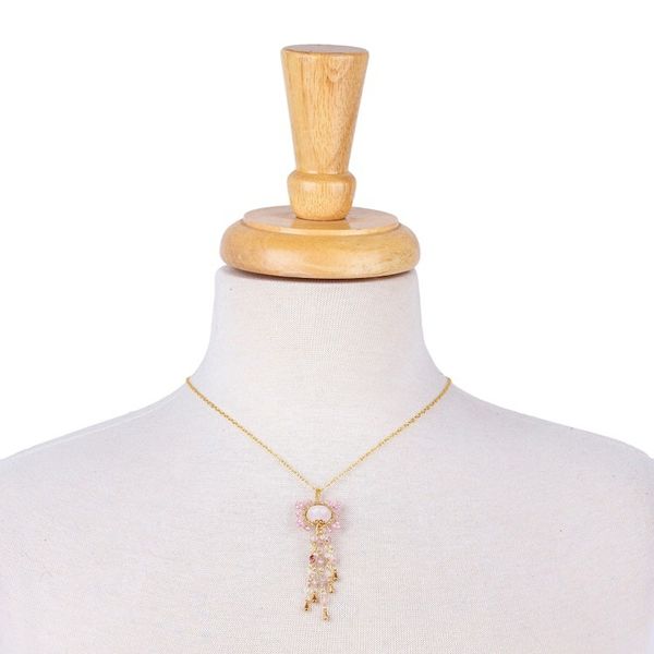 Alternate image for Multi-Gemstone Pendant Necklace with Gold-Plated Chain Absolute Hope