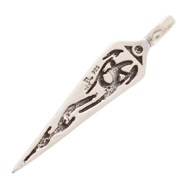 Alternate image for Taxco Sterling Silver Mens Pendant with Oxidized Accents Bold Style