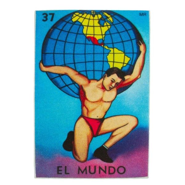 Alternate image for Mexican Wood Magnet with Decoupage Image Traditional World