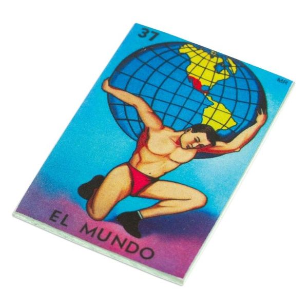 Alternate image for Mexican Wood Magnet with Decoupage Image Traditional World