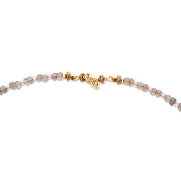 Alternate image for Labradorite, Cubic Zirconia and Pink Pearl Jewelry Set New Grace