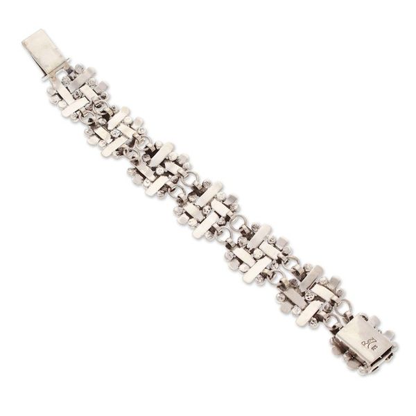 Alternate image for Polished Taxco Sterling Silver Link Bracelet from Mexico Braided Gala