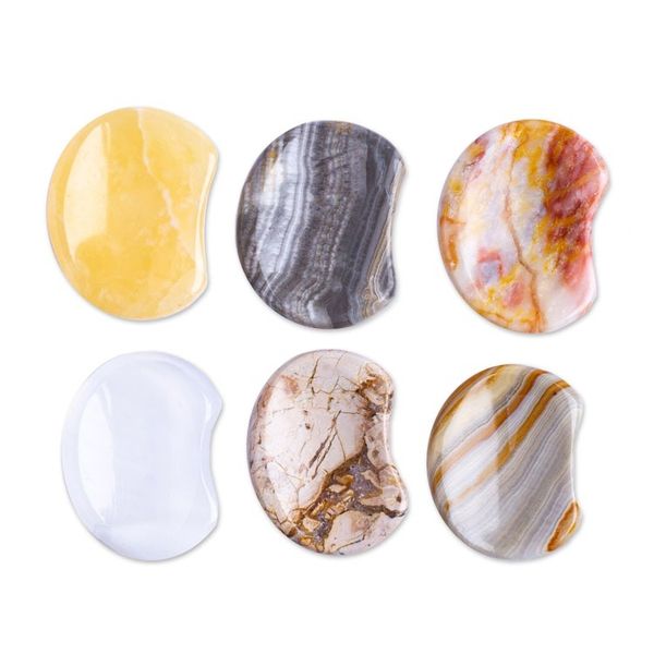 Alternate image for Set of 2 Stress-Relieving Stones Made from Reclaimed Marble Serene Limbo