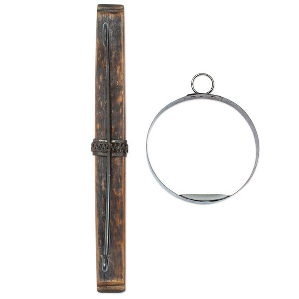 Alternate image for Iron and Wood Wall Sconce Handcrafted from Barrel in Mexico Lights from the Hacienda