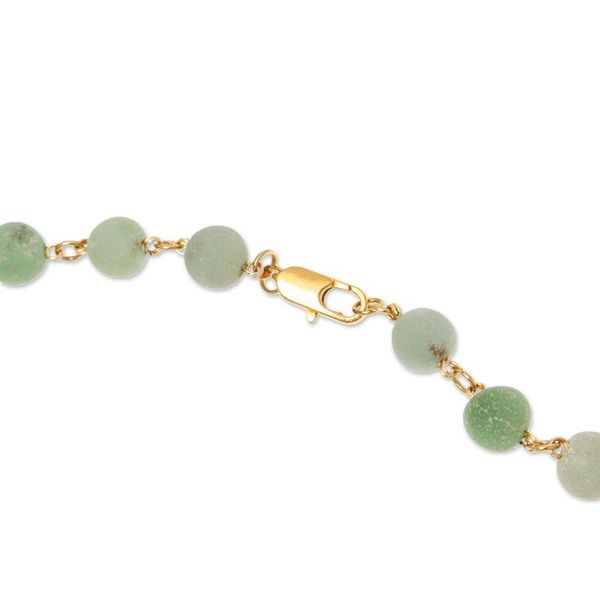 Alternate image for Gold-Accented Green Multi-Gemstone Pendant Necklace Divine Nature
