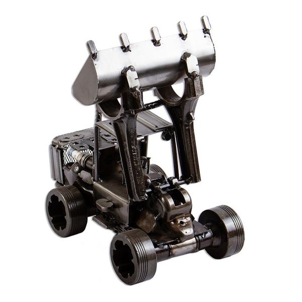 Alternate image for Rustic Metal Eco Art Loader Sculpture Rustic Loader