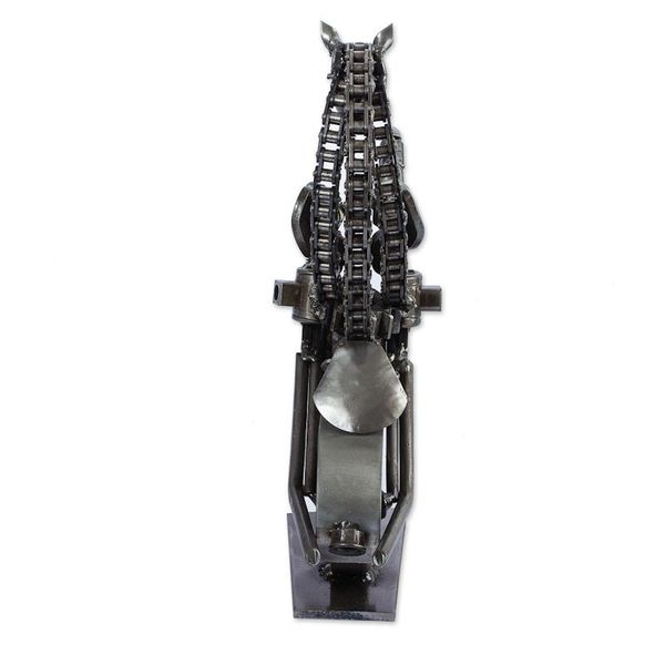 Alternate image for 11 Inch Rustic Motorbike Horse Recycled Auto Parts Sculpture Rustic Horsepower