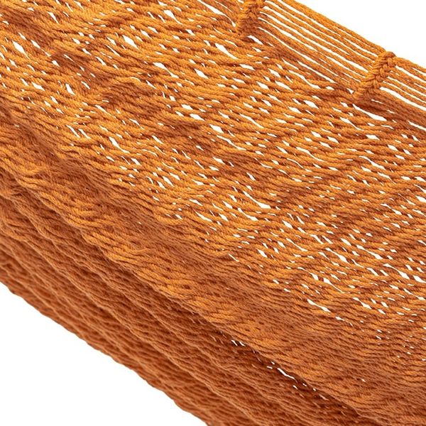 Alternate image for Flame Orange Cotton Rope Hammock Triple from Mexico Sunset Siesta