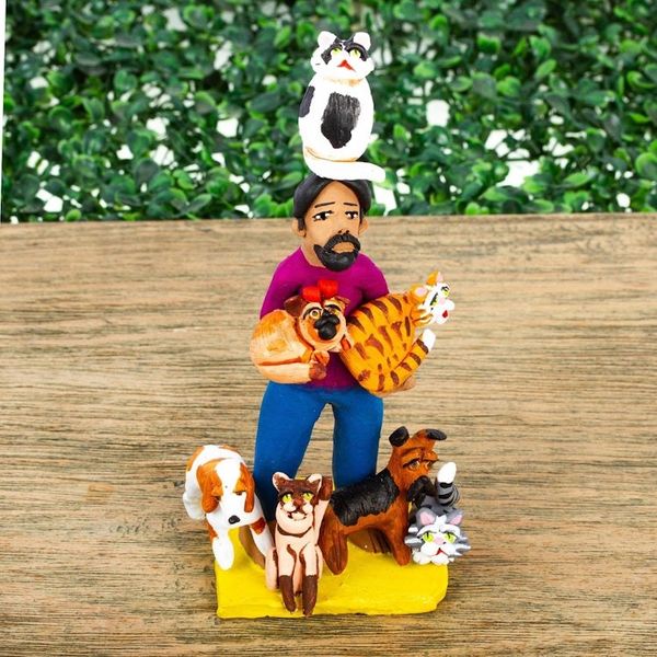 Alternate image for Hand Crafted Animal Lover Ceramic Sculpture Pet Lover