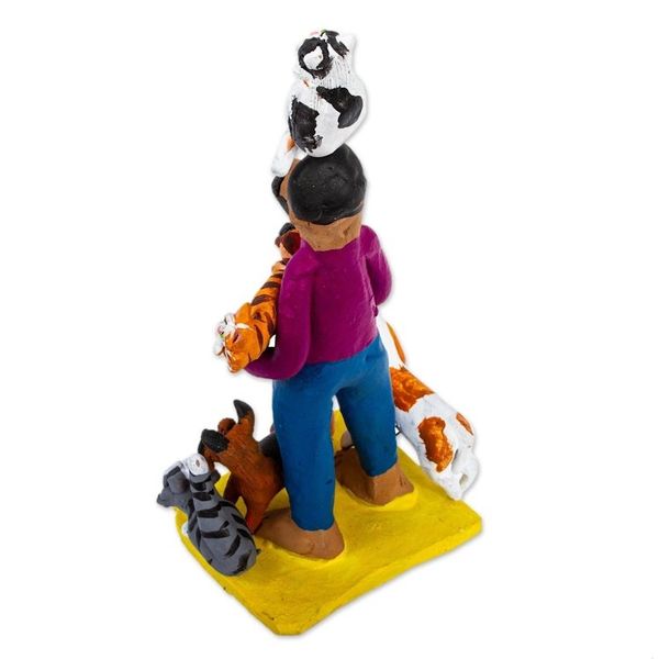 Alternate image for Hand Crafted Animal Lover Ceramic Sculpture Pet Lover