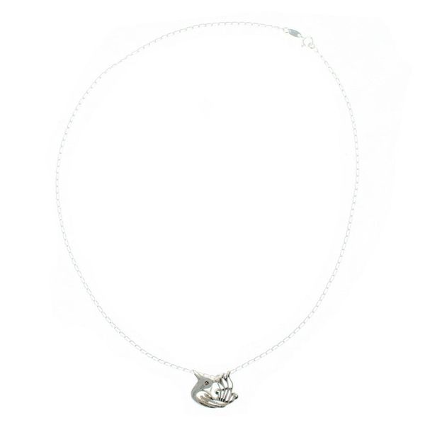 Alternate image for Aztec Hummingbird Sterling Silver Pendant Necklace Huitzitzilin