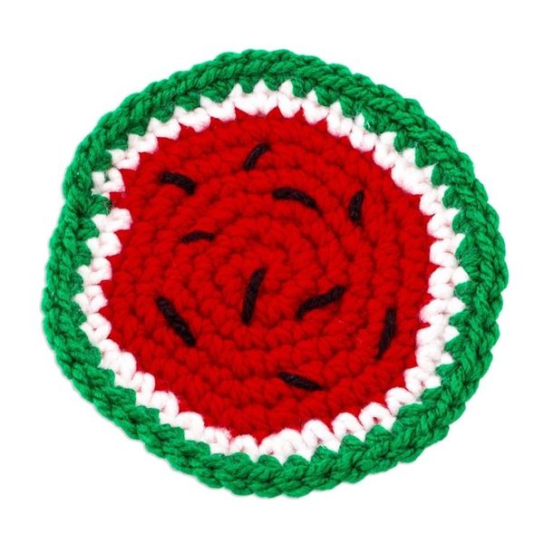 Alternate image for Artisan Crafted Watermelon Coasters Set of 4 Luscious Watermelon